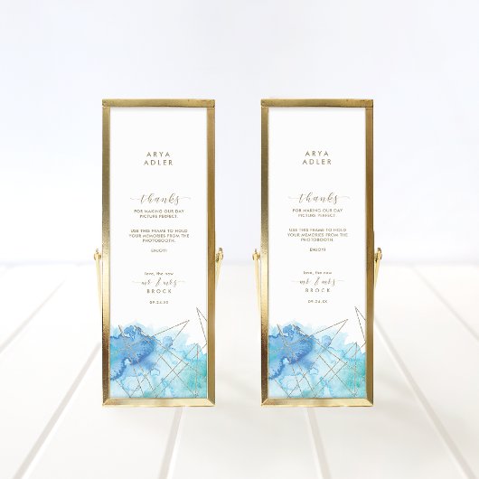 Geometrische Waterverf de heer Mrs Photobooth Plac