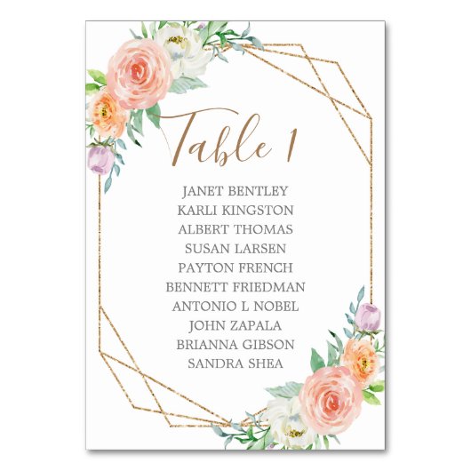 Geometrische Waterverf drijvende straten Kaart (Voorkant)