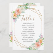 Geometrische Waterverf drijvende straten Programmakaart (Voorkant / Achterkant)