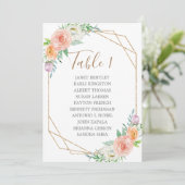 Geometrische Waterverf drijvende straten Programmakaart (Staand voorkant)