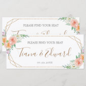 Geometrische Waterverf drijvende straten Programmakaart (Voorkant / Achterkant)