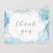 Geometrische Waterverf Hartelijk dank Briefkaart (Voorkant)