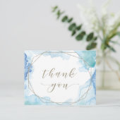 Geometrische Waterverf Hartelijk dank Briefkaart (Staand voorkant)