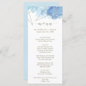 Geometrische Waterverf Kaart menu menu (Voorkant / Achterkant)