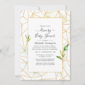 Geometrische waterverf kristal drive by Shower Kaart (Voorkant)