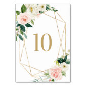 Geometrische Waterverf Lente-bloei tabel 10 Kaart (Achterkant)