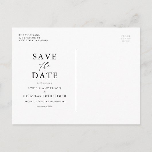 Geometrische Waterverf Lente-bloemen sparen de dat Aankondigingskaart (Achterkant)