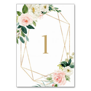Geometrische Waterverf Lente Bloemen Tafel 1 Bruil Kaart