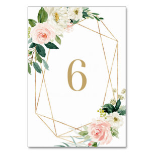 Geometrische Waterverf Lente Bloemen Tafel 6 Bruil Kaart