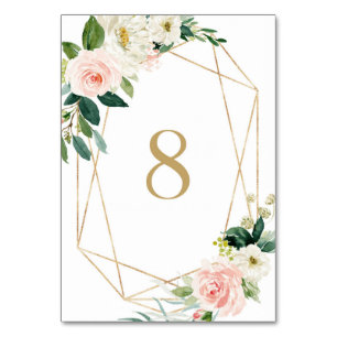 Geometrische Waterverf Lente Bloemen Tafel 8 Bruil Kaart