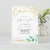 Geometrische waterverf Sip en zie Kaart (Staand voorkant)