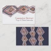 Geometrische waterverf visitekaartje (Voorkant / Achterkant)