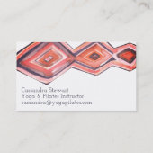 Geometrische waterverf visitekaartje (Achterkant)