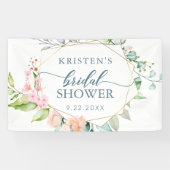 Geometrische Waterverf Vrijgezellenfeest van de Fl Spandoek (Horizontaal)