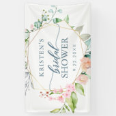 Geometrische Waterverf Vrijgezellenfeest van de Fl Spandoek (Verticaal)