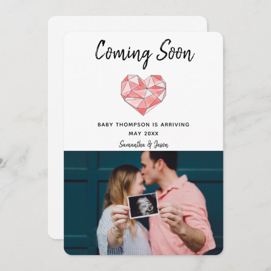 Geometrische Waterverf Zwangerschap Zwangerschap A (Voorkant / Achterkant)