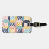 Geometrische waterverven bagagelabel (Voorkant horizontaal)