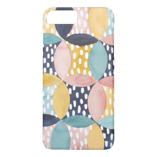 Geometrische waterverven Case-Mate iPhone case (Achterkant)