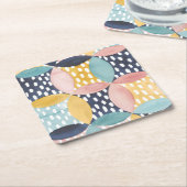 Geometrische waterverven kartonnen onderzetters (Schuin)