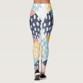Geometrische waterverven leggings (Achterkant)