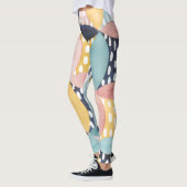 Geometrische waterverven leggings (Links)