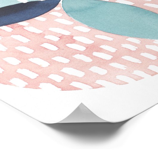 Geometrische waterverven poster (Hoek)