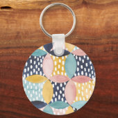 Geometrische waterverven sleutelhanger (Voorkant)
