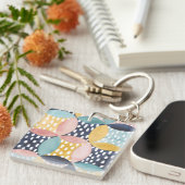 Geometrische waterverven sleutelhanger (Voorkant Rechts)
