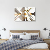 Geometrische weelde canvas afdruk (Insitu (Slaapkamer))