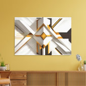 Geometrische weelde canvas afdruk (Insitu (Woonkamer))