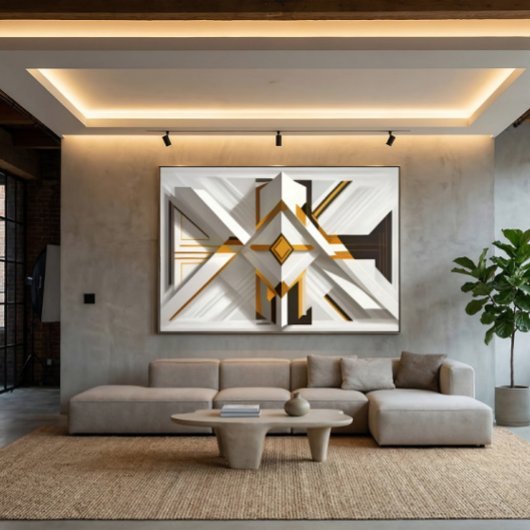 Geometrische weelde canvas afdruk