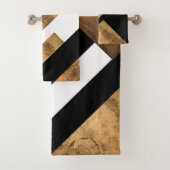 Geometrische weergave koper bad handdoek (Insitu)