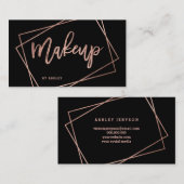 Geometrische weergave van het goudscript van het r visitekaartje (Voorkant / Achterkant)