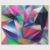 Geometrische weergave van veelhoekdiamanten cadeaupapier (Vlak)