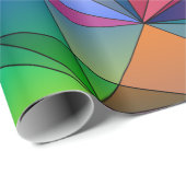 Geometrische weergave van veelhoekdiamanten cadeaupapier (Rol Hoek)