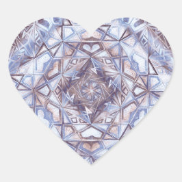 Geometrische Werelden Hart Sticker
