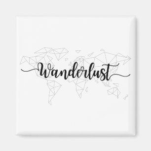 Geometrische wereldkaart van de anderlust magneet