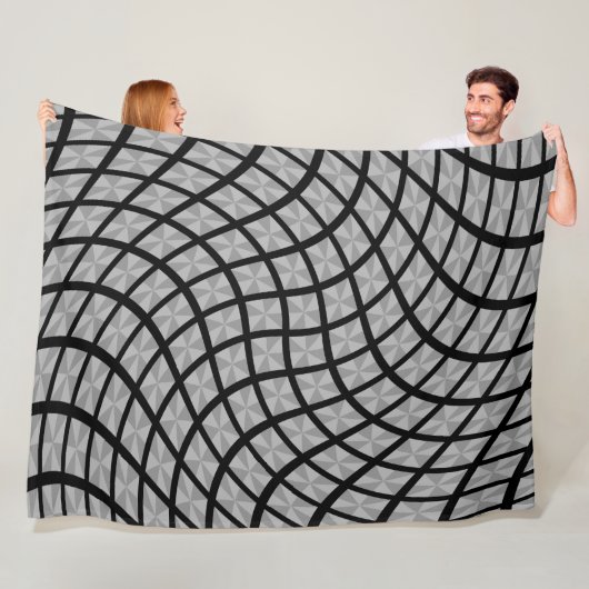 geometrische werveling fleece deken (In situ)