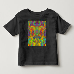 GEOMETRISCHE WERVELING KLEURRIJK KUNSTWERK ABSTRAC KINDER SHIRTS