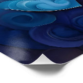 Geometrische wervelingen Digital Art Design Perfect Poster (Hoek)