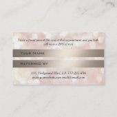 Geometrische wimpers en wenkbrauwen van een afbeel aanbevelingskaartje (Achterkant)