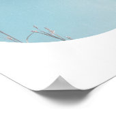 Geometrische winterhemeldruk poster (Hoek)