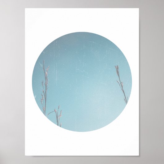 Geometrische winterhemeldruk poster (Voorkant)