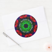 Geometrische Wisdom-Sticker Ronde Sticker (Envelop)