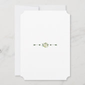 Geometrische witte bloedstolling van Floral Peonie Kaart (Achterkant)