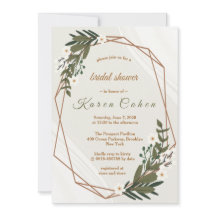 Geometrische witte bloemen Vrijgezellenfeest