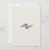 Geometrische witte bloemen Vrijgezellenfeest Kaart (Achterkant)