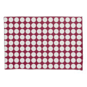 Geometrische witte poolpunten op elke kleur kussensloop (Voorkant)