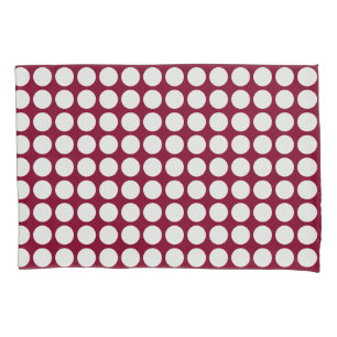 Geometrische witte poolpunten op elke kleur kussensloop