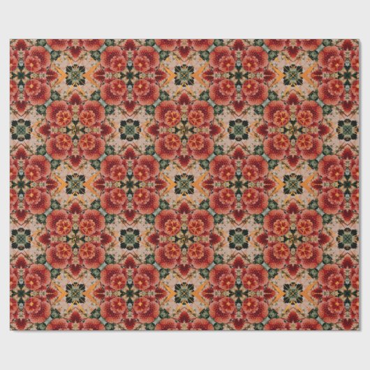 geometrische woestijnbloom cadeaupapier (Vlak)